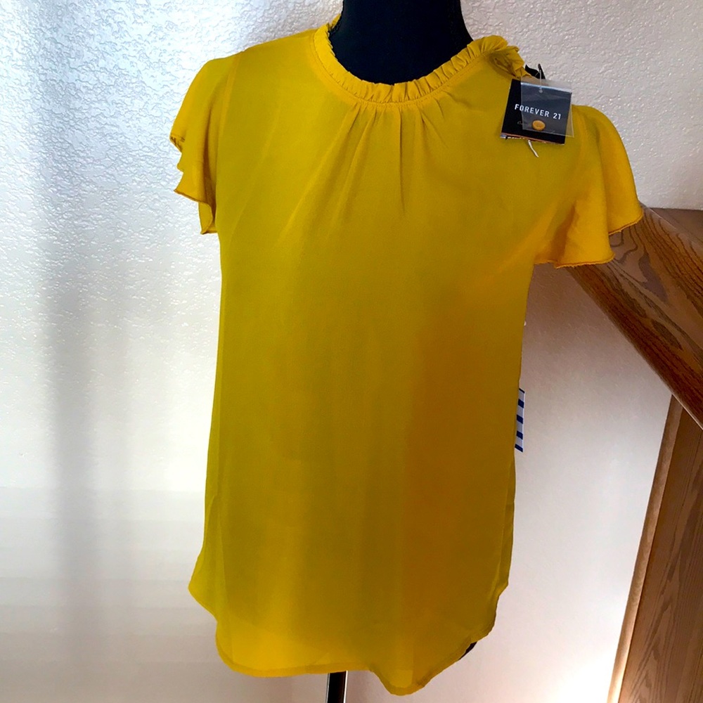Forever 21 Yellow Blouse - New with tags!